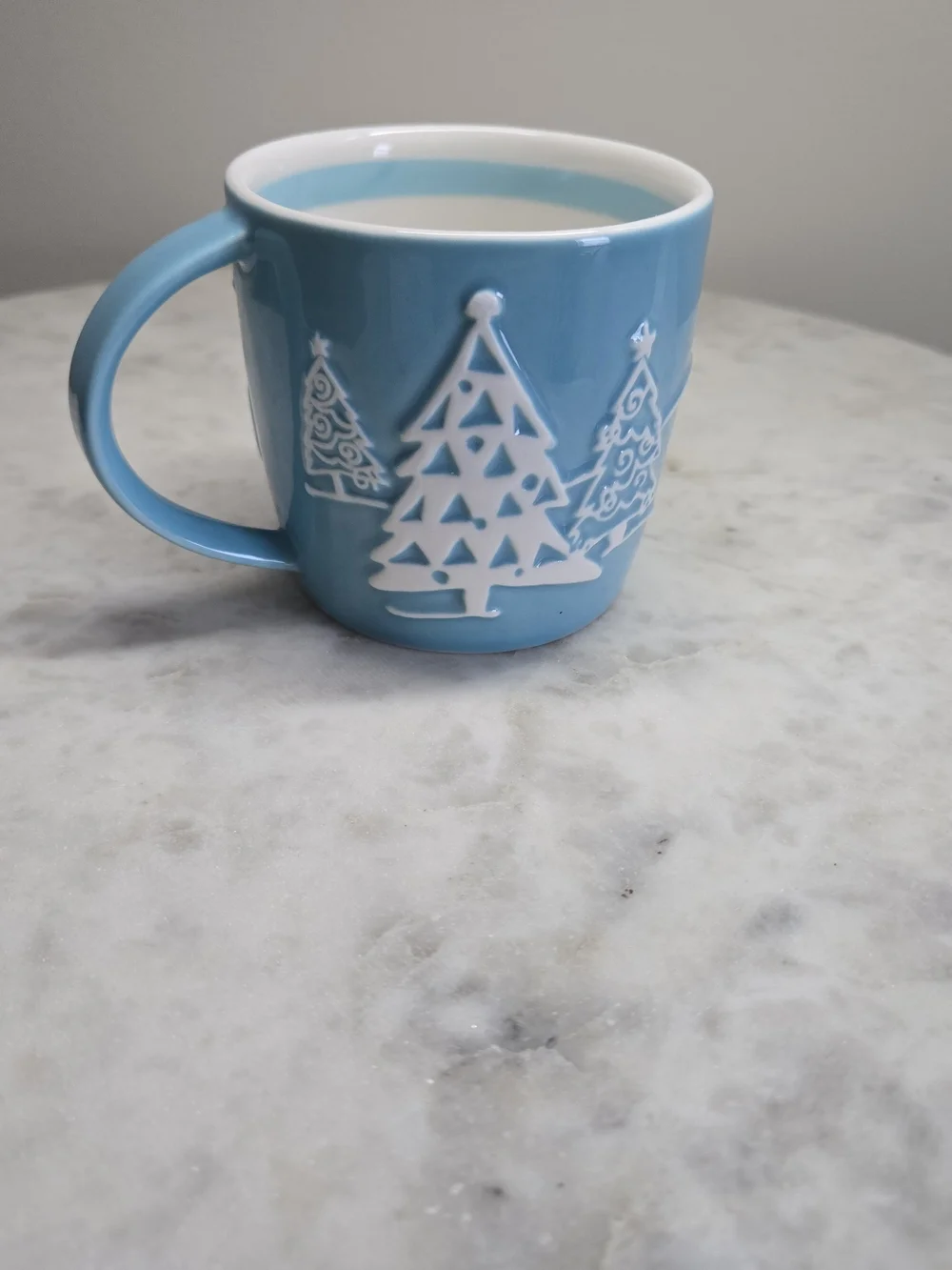 Starbucks 2007 Blue Ceramic Penguin Snowflake Mug - Picture 2 of 5